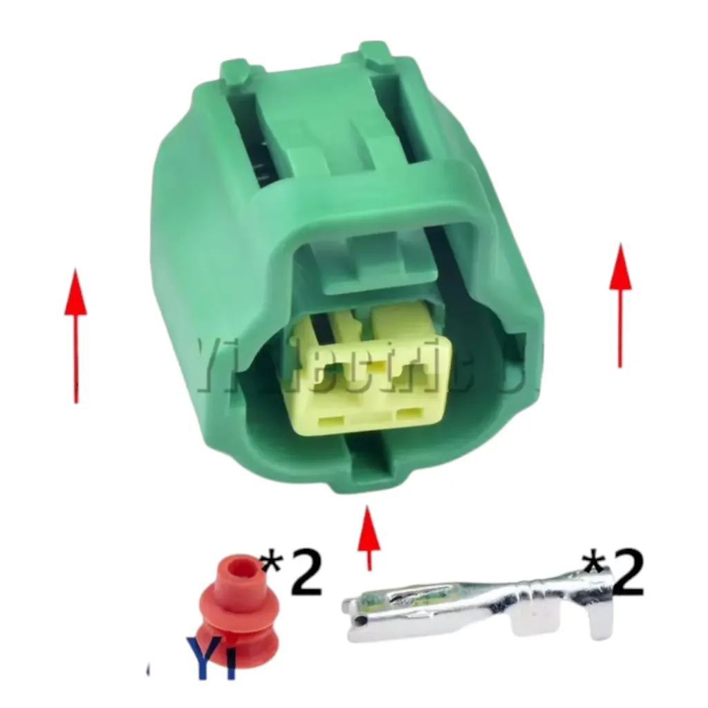 178390-Verde - Conector IAC automático de 2 pines Enchufe del sensor de temperatura del agua 178390 -1 178390 -2 178390 -3 Para Toyota 1JZ-GTE 2JZ-GTE Mazda Mitsubishi