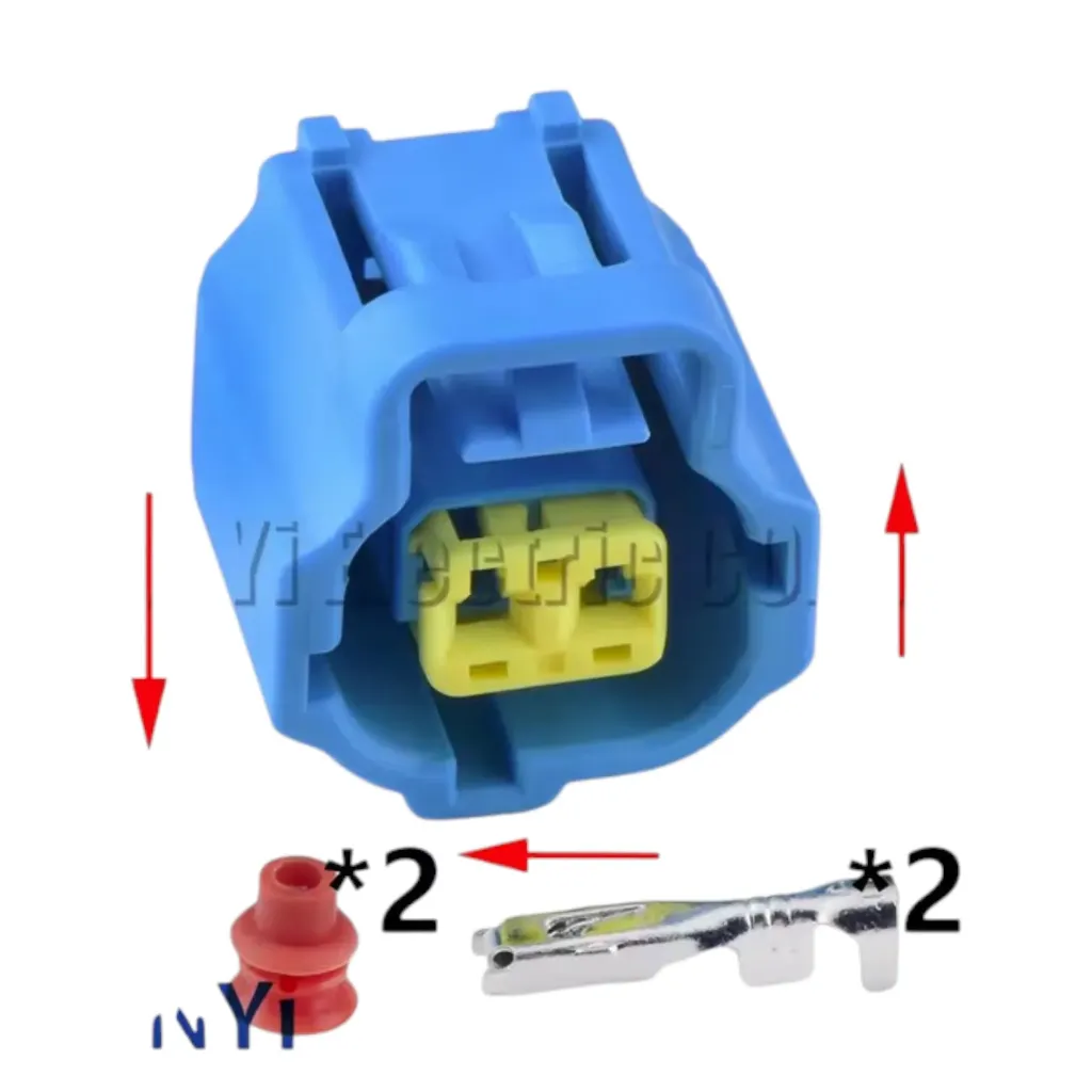 178390-Azul - Conector IAC automático de 2 pines Enchufe del sensor de temperatura del agua 178390 -1 178390 -2 178390 -3 Para Toyota 1JZ-GTE 2JZ-GTE Mazda Mitsubishi