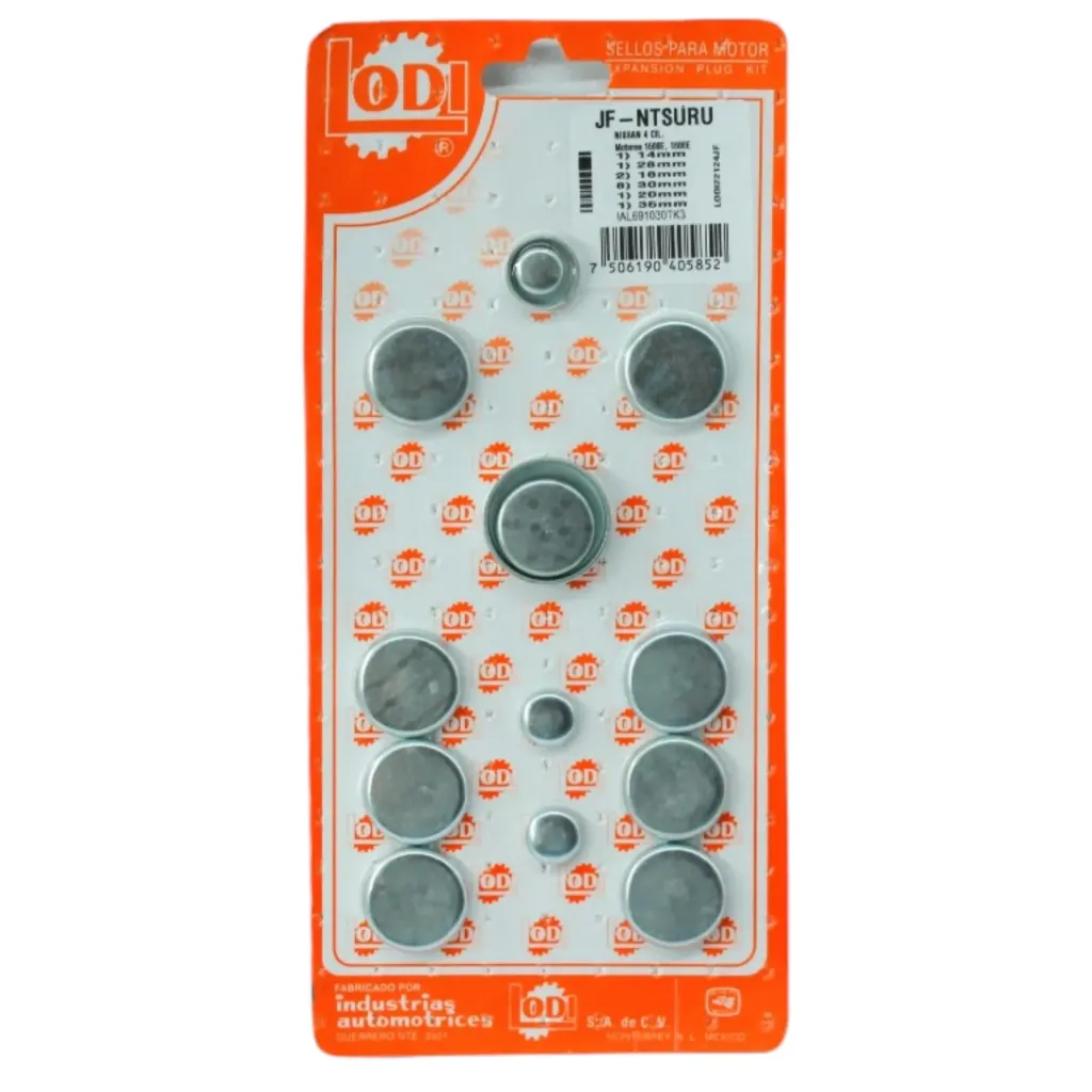JL-NTSURU - Juego Sellos Tapón de Monoblock para Nissan HIKARI 88-92, TSURU 84-92 en LODI
