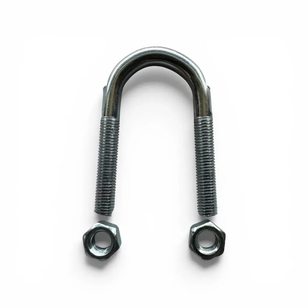 1009-0030GAL - Abrazadera para Cruceta Cardán 5/16-24H Nissan Pickup Galvanizada con 2 Tuercas