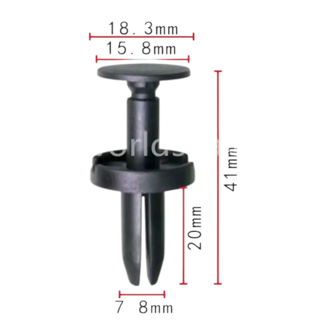 C1683 - Grapa Clip de retención de escudo contra salpicaduras de luz trasera de parachoques trasero para Chrysler Dodge calibre para Jeep Compass Patriot