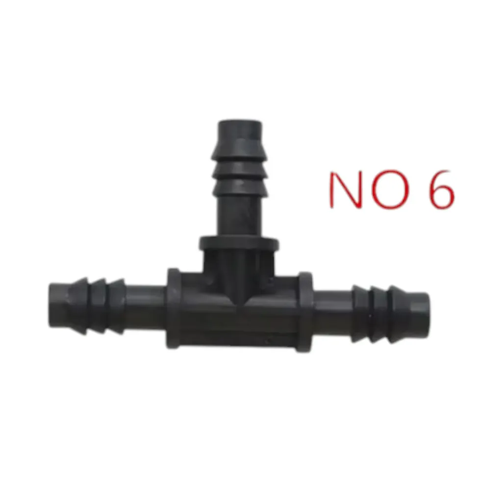 YL-10054 - Extensión, Conector Tipo (T) para manguera de lengüeta de plástico, 8.5mm, 3 vías, accesorios de tubería en forma de T
