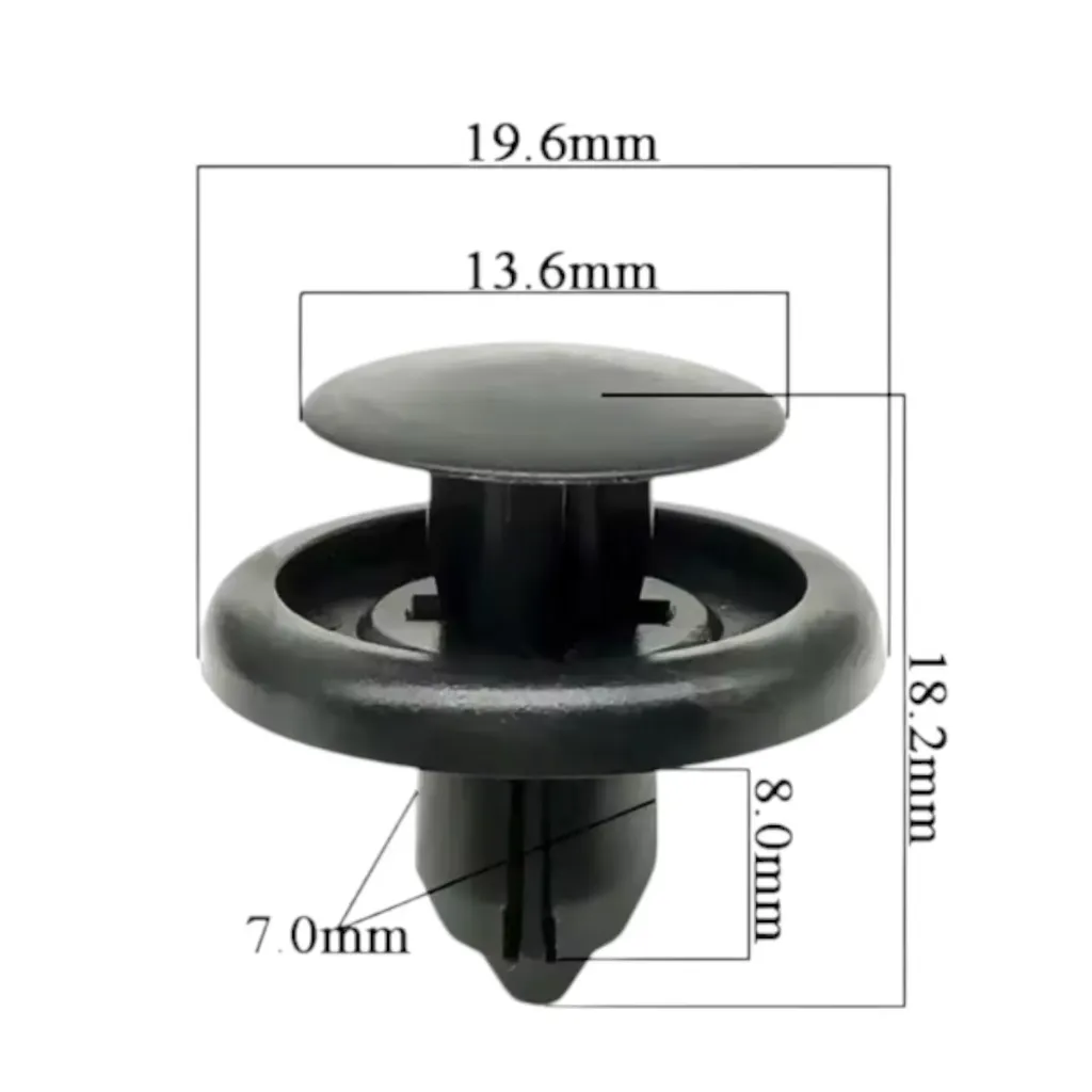 QMC076 - Toyota Camry, Remaches de Plástico de 7mm para Coche, Sujetadores de Parachoques, Clips de Fijación, Cubierta de Chapa de Puerta, Cierres, Sujetador Automático para Interior de Coche