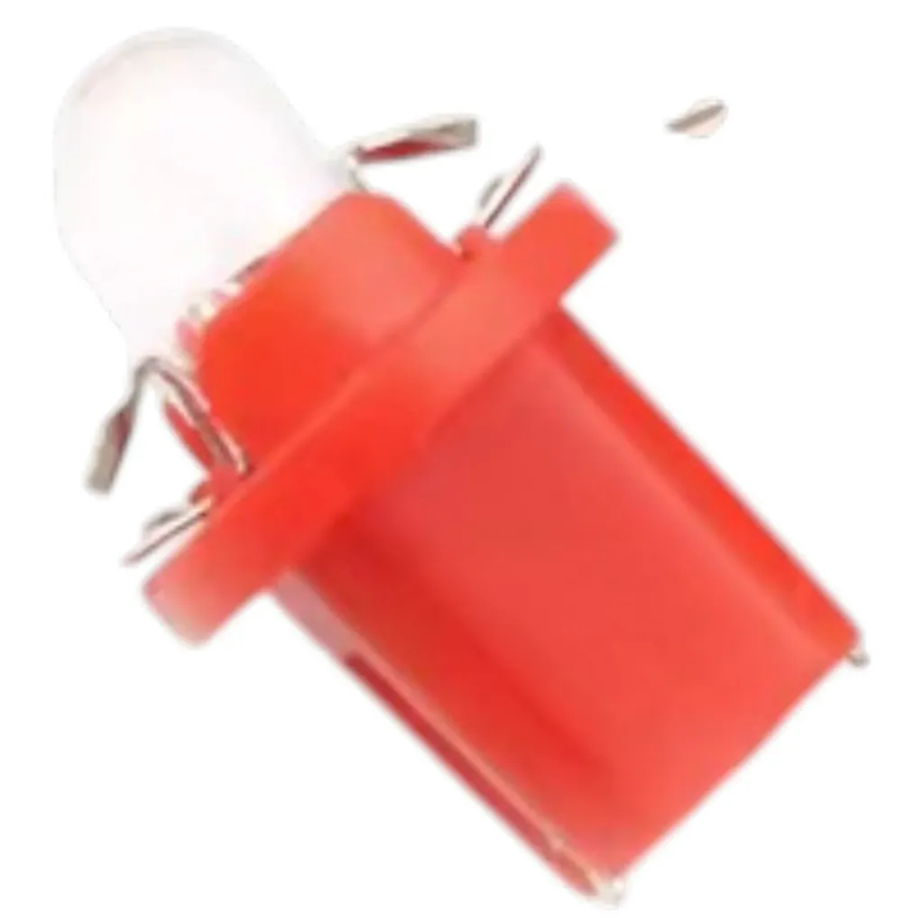T5-B8.5D-R - Foco Luz LED ROJO, bombillas de diodo emisor de luz para tablero de instrumentos, T5, B8.5D, B8.5, SMD