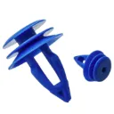 YW-360 - 10mm - Grapas Clip Azul , Clips de retenedor de Panel embellecedor de puerta de coche, Clip de sujeción de remache de plástico para coche LR027255