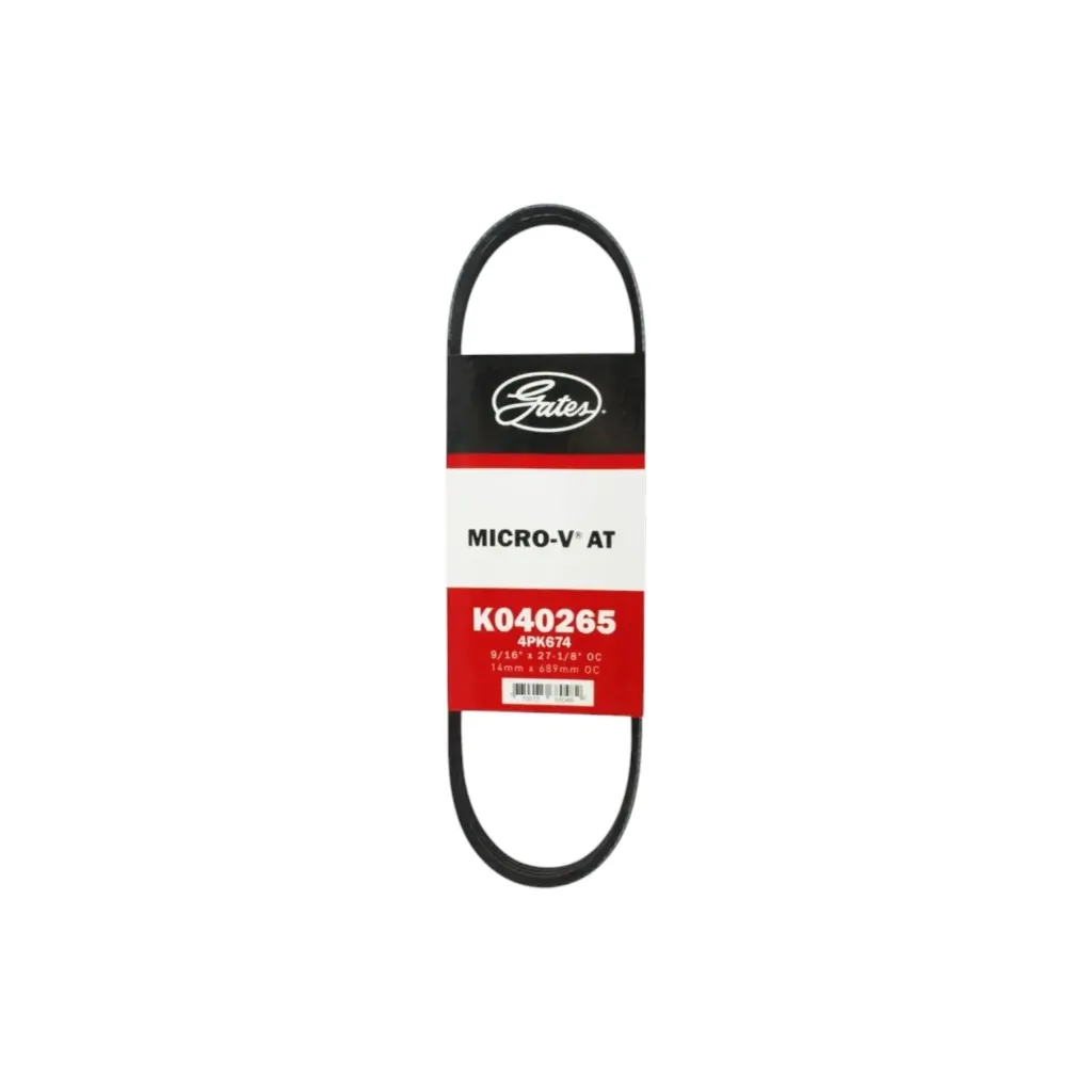 K040265 - 4PK674 Banda en V para Hyundai i10 4 CIL. 1.1 L CON A.A. 2011-2012 GATES