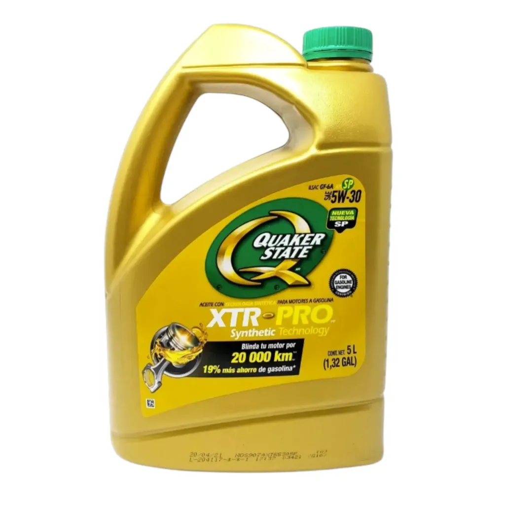 5W30S-5L - Aceite para Motor XTR-PRO Sintético 5W-30 de 5 Litros API SQ en Quaker State