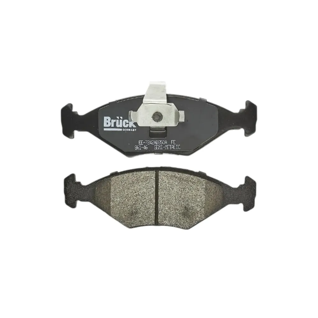 EE-7242AD350A - Balatas Delanteras Semimetalica para VW Pointer 2000-2003 1.8 16mm-Caliper con Pistón Chico Disco Ventilado con Seguro en BRUCK