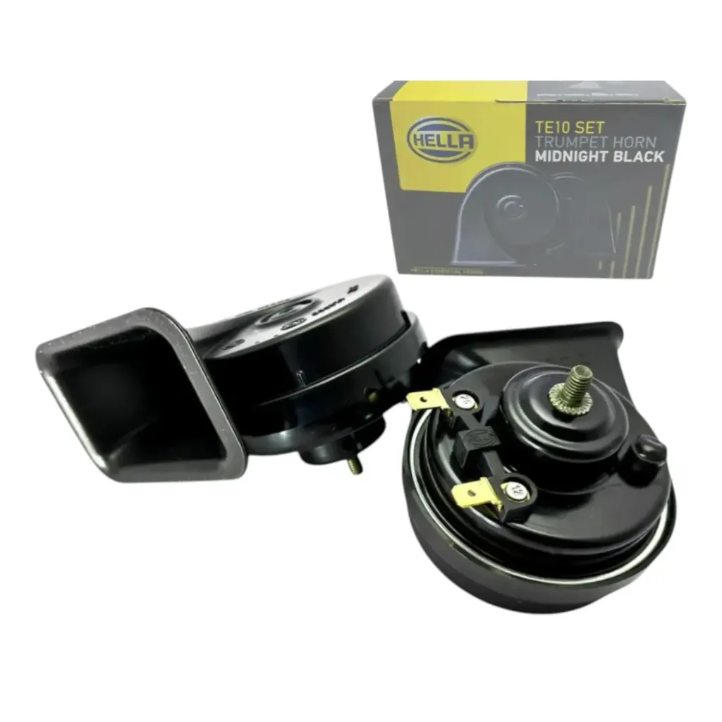 TE10 - Claxon Midnight Black | Sonido Potente 110db en HELLA