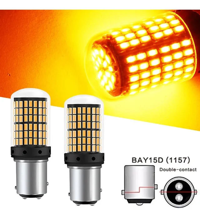 Foco Led, 144 Light-1157 Amber 