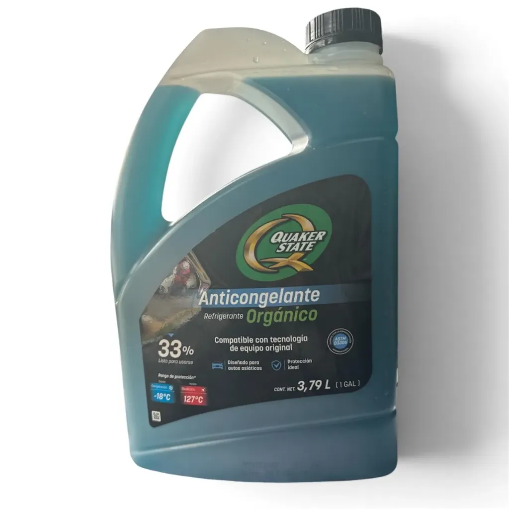 Anticongelante Refrigerante Organico Azul  33% Quaker State 3.79L