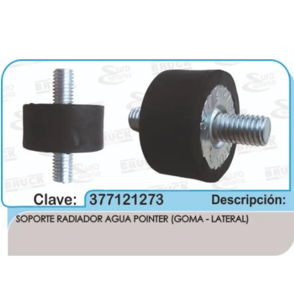 377121273 - Soporte de Radiador VW AUDI SEAT POINTER GOMA - LATERAL en Bruck