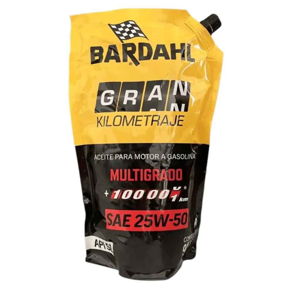 Aceite Multigrado 25W-50 GRAN Kilometraje de 946ml en BARDAHL