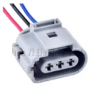 1J0973723G - Arnes Conector de 3 pines 3.5mm para Sensor de Cigüeñal, Conector para cableado de Faro Antiniebla - 1J09737236