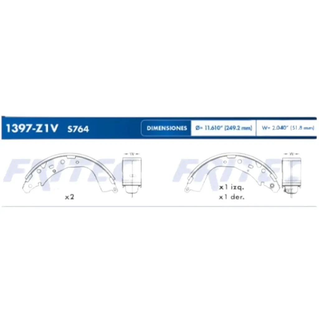 [OW1397Z1V] OW1397Z1V - S764 BAL-TAM HIACE PASAJEROS 2015-17 HIGHLANDER TUNDRA (ENTRADA CUADRADA) OW-1397-Z1V FRITEC TOYOTA HIACE (2015-2016) en FRITEC