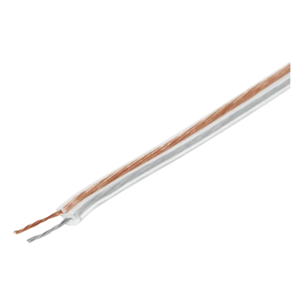 [C26180] C26180 - Cable Duplex Transparente polarizado para Bocina Calibre #18 (10cm) en Automotive