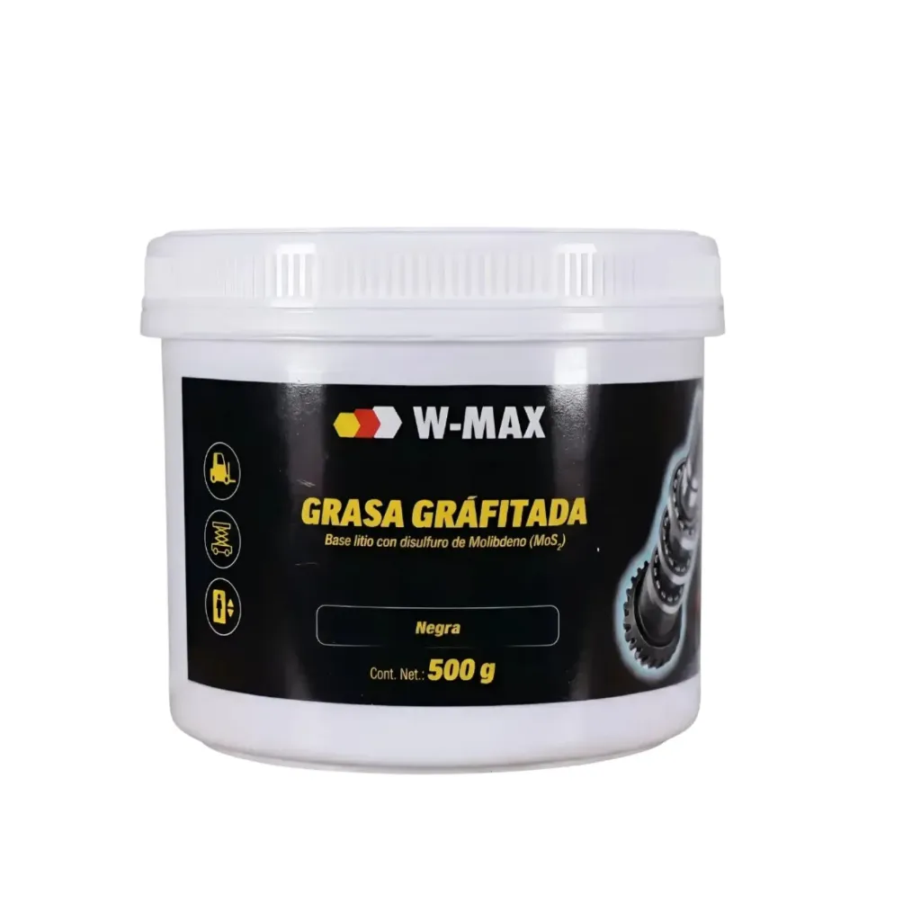 Grasa Grafitada Fibrosa de Mos2 Negra de 500g en Wurth W-MAX