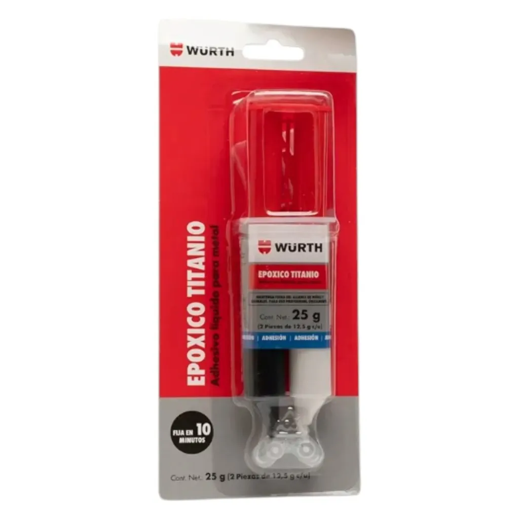 Epoxico Titanio Adhesivo liquido para metal de 25g en WURTH