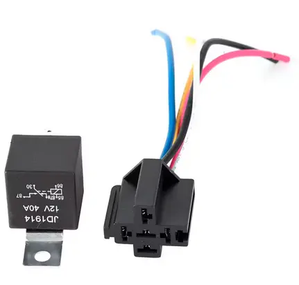 Relevador Relay Con Conector 5 Patas 12 V 