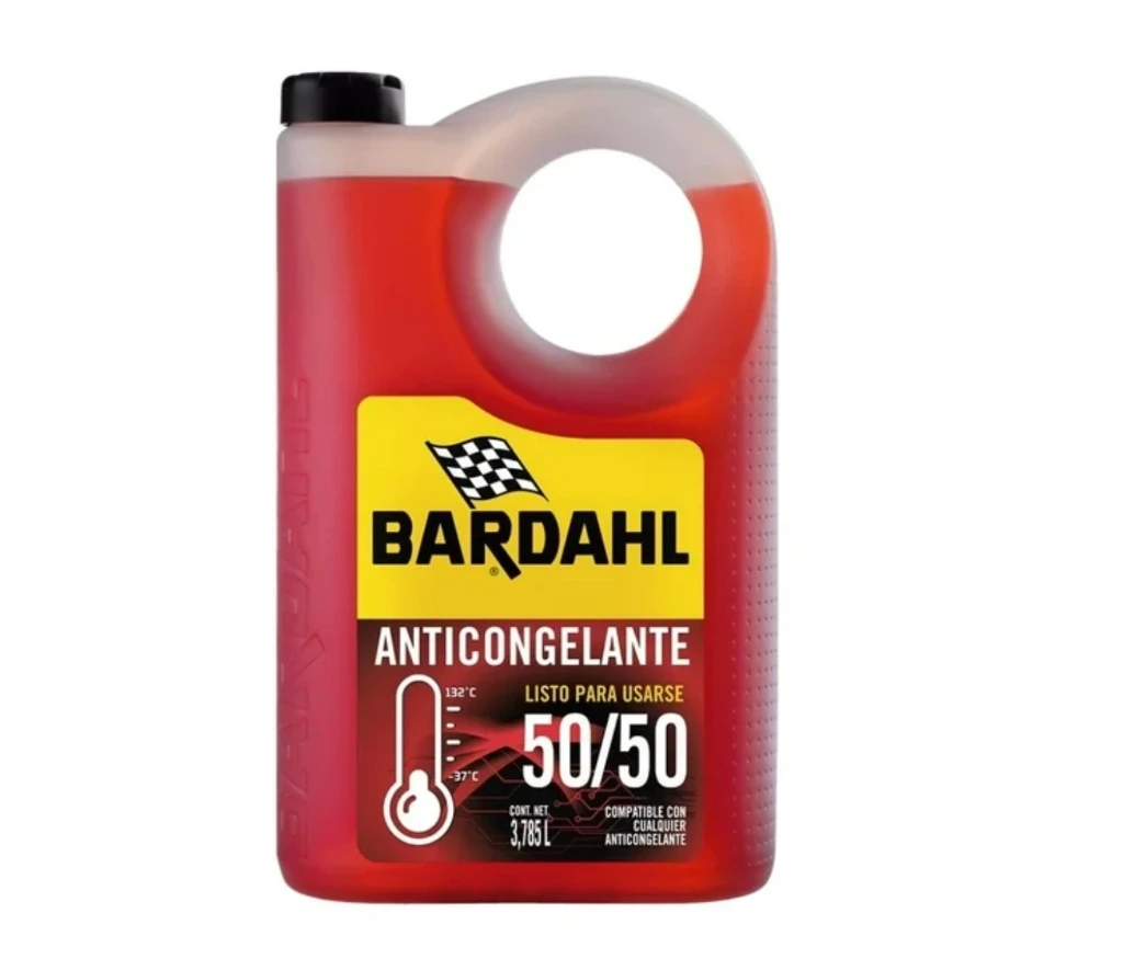 Anticongelante BARDAHL 50/50 Rojo 3.785L