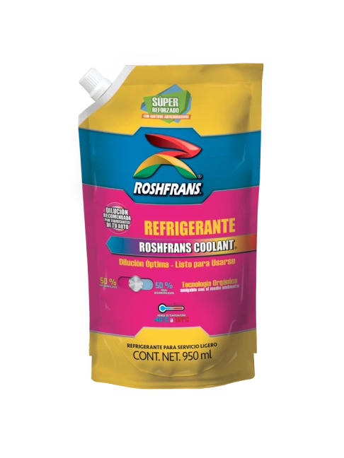 Anticongelante Rosa Coolant 50% de 950ml RONSHFRANS