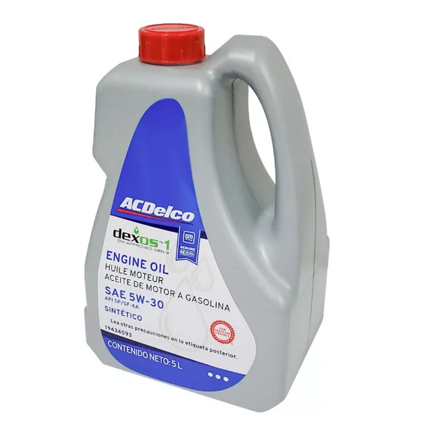 Aceite Sintetico para motor a gasolina SAE 5W-30 ACDelco dexos1 API SP/GF-6A  Garrafa 5L 