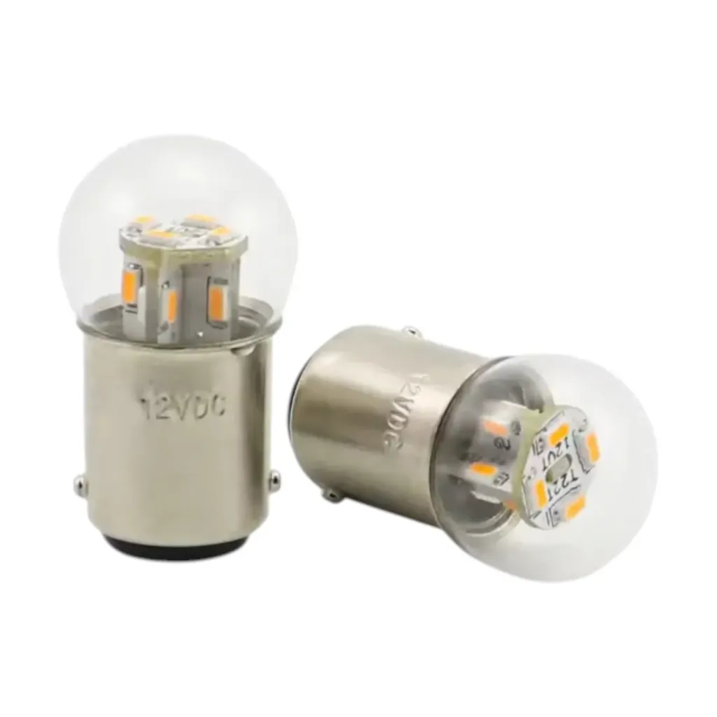 [772195846126] 4 Uds 6v luces Led para motocicleta G18 R5w R10W 12v 24V 48V bombillas para automóvil indicador de equipo Smd 3014 chips lámpara de señal 